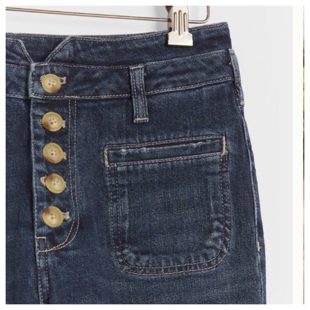 ANTHROPOLOGIE PILCRO High Rise Slim Ankle Button front JEANS size 25 - Picture 4 of 10